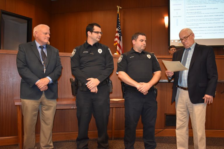 Cullman Council sends zoning request back to planning commission; police officers honored The