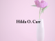 Obituary: Hilda O. Carr hilda_o._carr.png