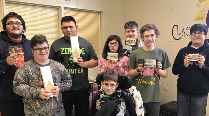 CDC students selling hand-crafted art at Ashley Mercantile img_1880.jpg