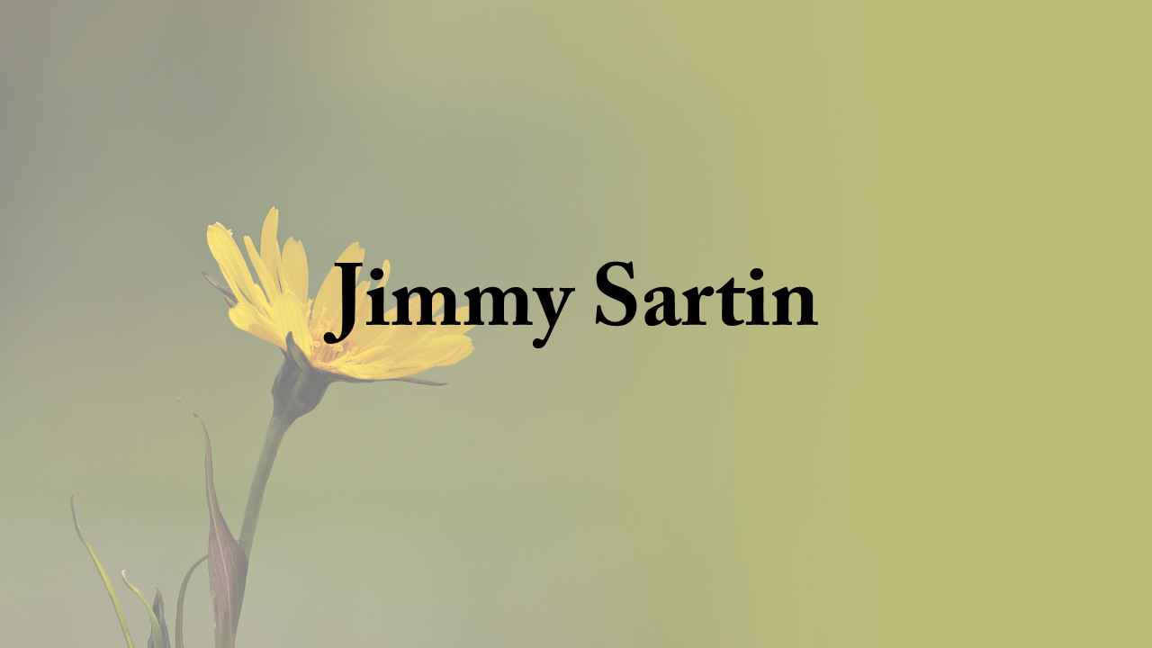 Obituary: Jimmy H. Sartin