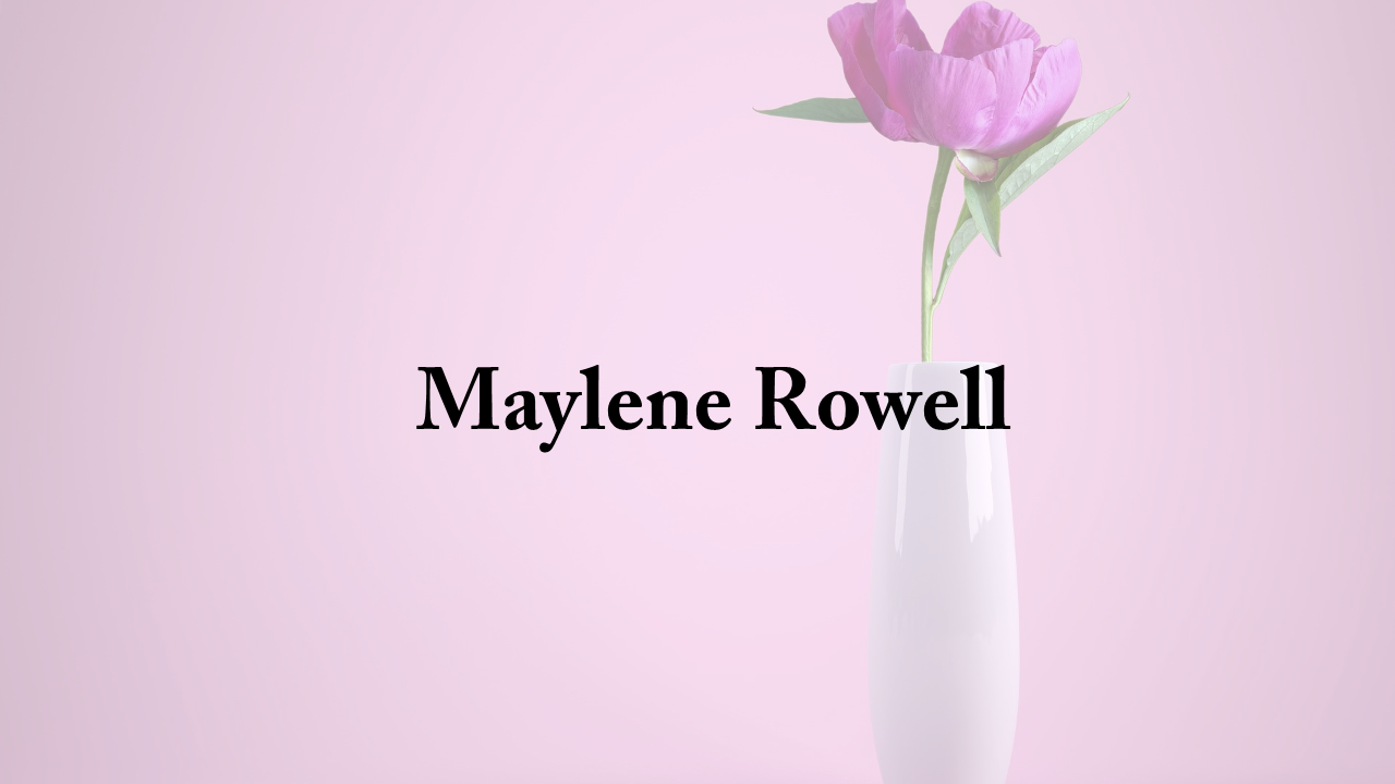 Obituary: Maylene Rowell maylene_rowell.png