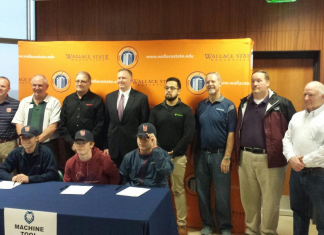 CATA Precision Machining students sign with Wallace State