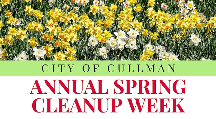 Cullman City Sanitation’s Spring Cleanup Week April 1-5