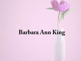 Obituary: Barbara Ann King