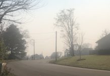 Smoky skies due to controlled burns Smoky skies cover neighborhoods over Cullman Friday afternoon (Noah Galilee for The Cullman Tribune)