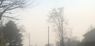 Smoky skies due to controlled burns Smoky skies cover neighborhoods over Cullman Friday afternoon (Noah Galilee for The Cullman Tribune)