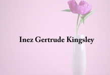Obituary: Inez Gertrude Kingsley inez_gertrude_kingsley.png