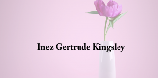 Obituary: Inez Gertrude Kingsley inez_gertrude_kingsley.png