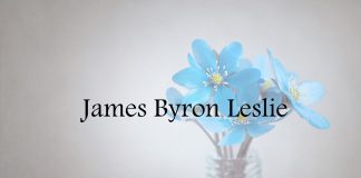 Obituary: James Byron Leslie james_byron_leslie.jpg