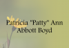 Obituary: Patricia “Patty” Ann Abbott Boyd