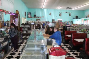 The Hanceville Drug Company, the oldest pharmacy in Cullman County, is home to a 1950s-style soda fountain. (Christy Perry for The Cullman Tribune)