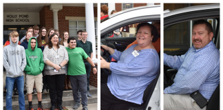 Tony Serra Nissan-Cullman Tribune Teachers, Principal of the Month: Michelle Pender, April Hays, Chris Chambers tom.png