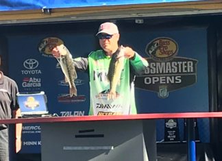 Local anglers Wiggins, Arnold finish strong at Basspro.com Central Open at Smith Lake