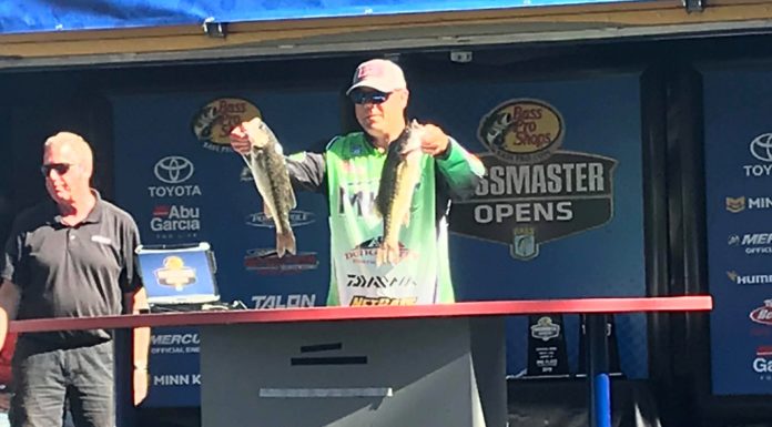 Local anglers Wiggins, Arnold finish strong at Basspro.com Central Open at Smith Lake