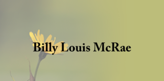Obituary: Billy Louis McRae