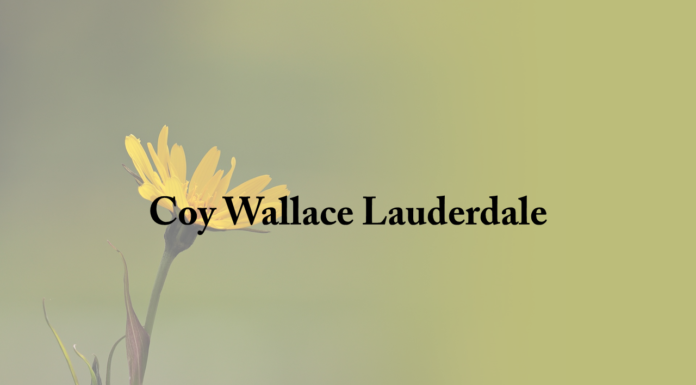 Obituary: Coy Wallace Lauderdale, Jr.