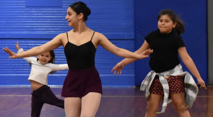 University of Alabama dance team visits Welti Elementary