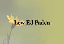 Obituary: Lew Ed Paden