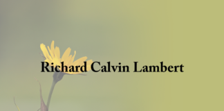 Obituary: Richard Calvin Lambert