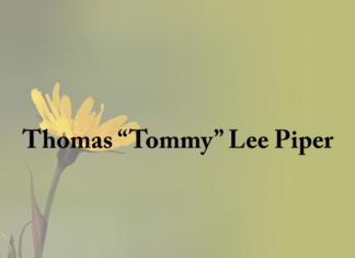 Obituary: Thomas “Tommy” Lee Piper