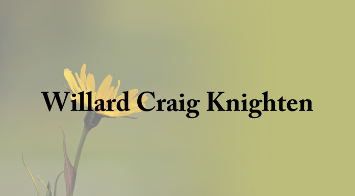 Obituary: Willard Craig Knighten