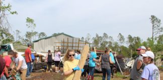 Cullman-area students complete day of service in storm-stricken Lee County