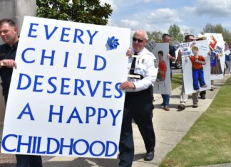 Stepping up: Prayer walk remembers children lost to abuse