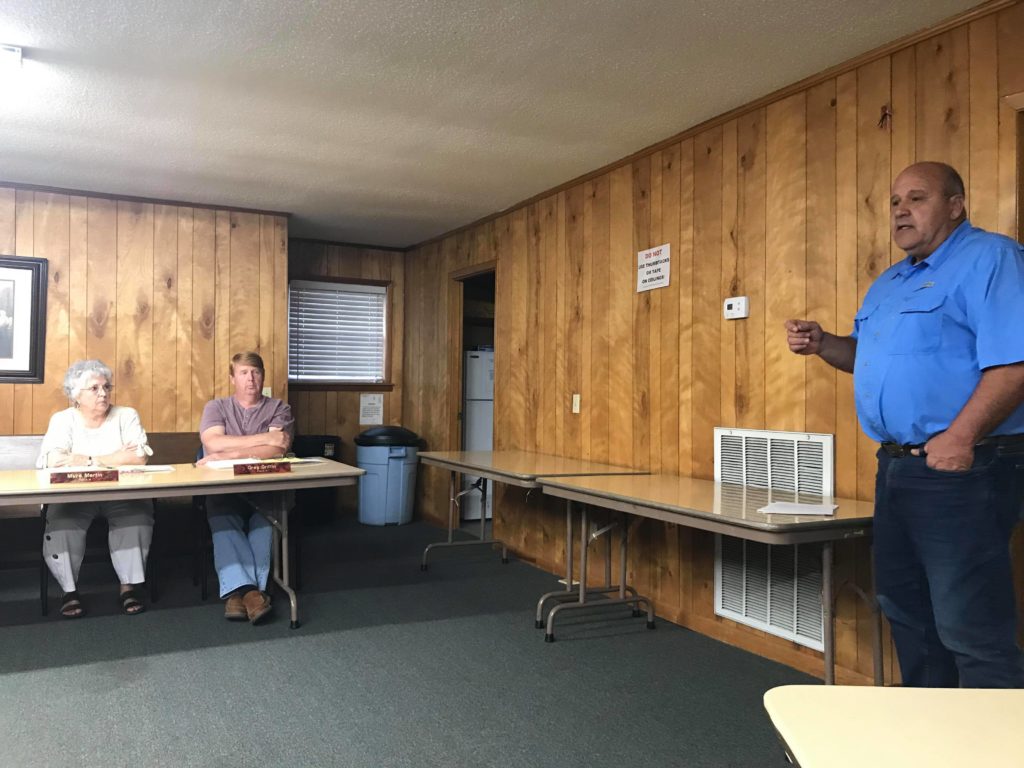 Marchman addresses Baileyton Council on new 10cent fuel tax increase