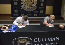 Cullman’s Colvard, Gable sign athletic scholarships with Calhoun, Birmingham-Southern