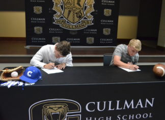 Cullman’s Colvard, Gable sign athletic scholarships with Calhoun, Birmingham-Southern