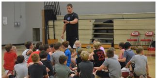 Young players learn from Good Hope coaches at Raider Basketball Skills Camp