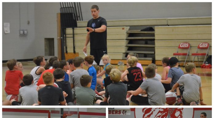 Young players learn from Good Hope coaches at Raider Basketball Skills Camp
