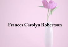 Obituary: Frances Carolyn Robertson