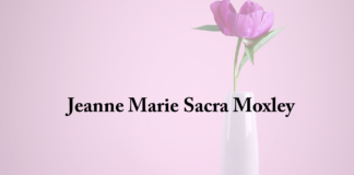 Obituary: Jeanne Marie Sacra Moxley