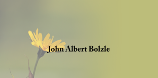 Obituary: John Albert Bolzle