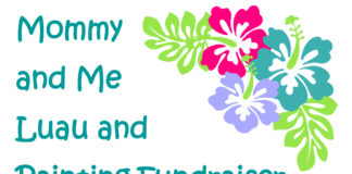 Mommy and Me Painting Luau offered by Wallace State Alumni Association