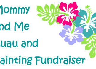Mommy and Me Painting Luau offered by Wallace State Alumni Association