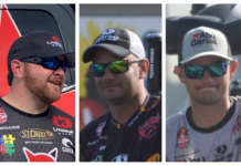 Addison’s Jesse Wiggins, Cullman’s Matt and Jordan Lee headed into Saturday’s Knockout Round on Smith Lake