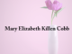 Obituary: Mary Elizabeth Killen Cobb