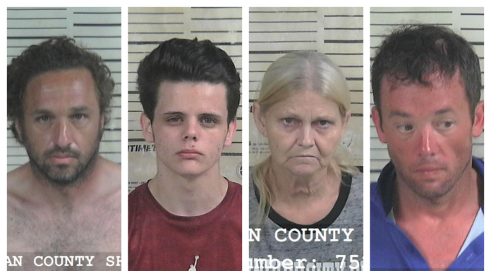 4 arrested near Smith Lake Park for trafficking