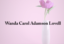 Obituary: Wanda Carol Adamson Lovell