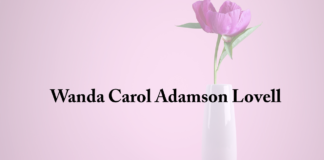 Obituary: Wanda Carol Adamson Lovell