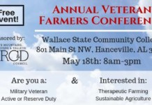 Farming conference for veterans coming to Wallace State this Saturday