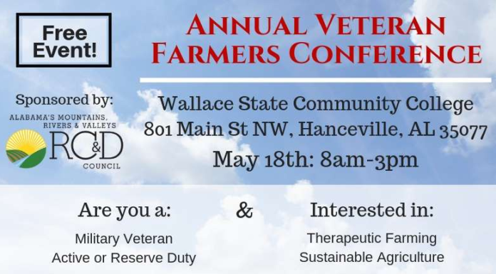 Farming conference for veterans coming to Wallace State this Saturday