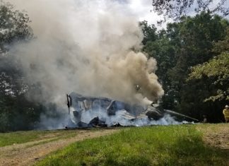 Fire destroys structure on County Road 719