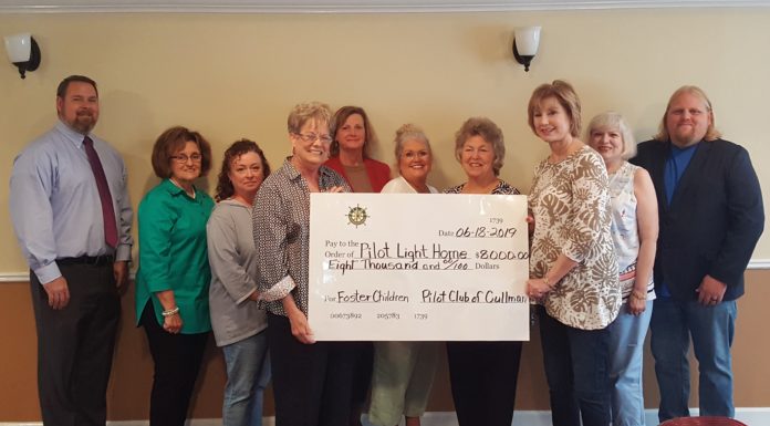 Pilot Club of Cullman donates $8K to Pilot Light Home
