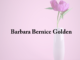 Obituary: Barbara Bernice Golden