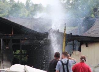 Fire destroys home near Bremen