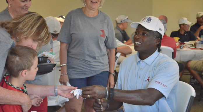 Siran Stacy joins field of players at 2nd annual Crimson Ladies of Cullman charity golf tournament