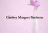 Obituary: Girthey Margret Burleson